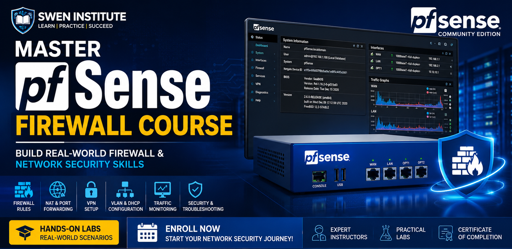 MASTER pfSense FIREWALL & NETWORK SECURITY